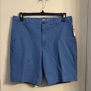 Izod Blue Flat Front Chino Shorts Timeless Design